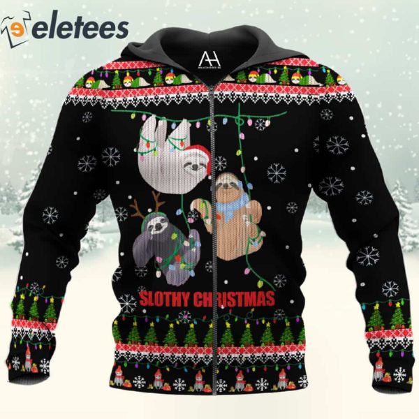 Slothy Christmas 3D All Over Printed Shirt