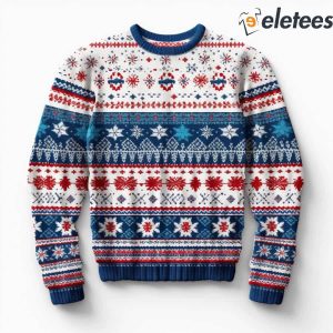 Snowflake Geometry Casual Ugly Sweater