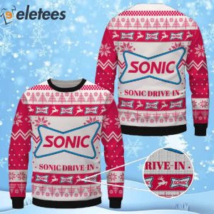 Sonic Drive-In Christmas Ugly Sweater