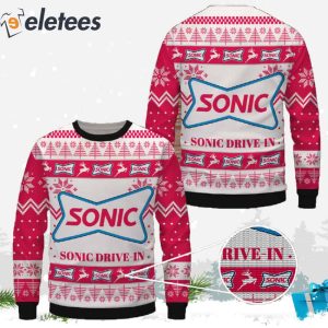 Sonic Drive In Christmas Ugly Sweater 2