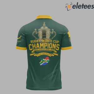 South Africa Rugby Team Polo Champions Rugby World Cup 2023 3