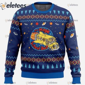 Space Adventures The Magic School Bus Ugly Christmas Sweater