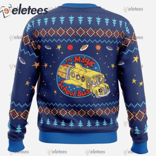 Space Adventures The Magic School Bus Ugly Christmas Sweater