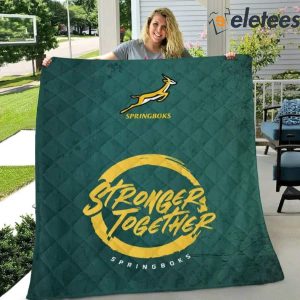 Springboks Stronger Together South Africa x Rugby World Cup 2023 Blanket 1