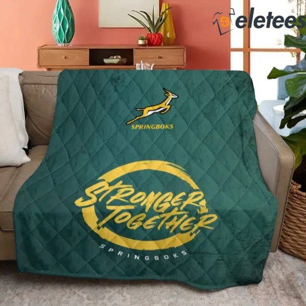Springboks Stronger Together South Africa x Rugby World Cup 2023 Blanket