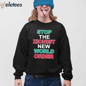 Stop The Zionist New World Order Shirt 3