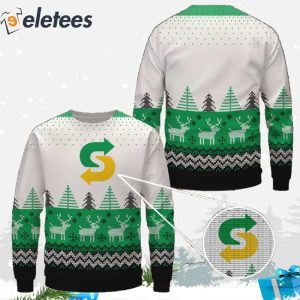 Subway Fast Food Christmas Ugly Sweater 2