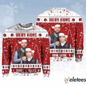 Swift Kelce Step Brothers Ugly Christmas Sweater 1