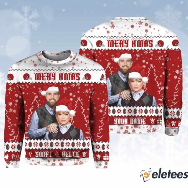 Swift Kelce Step Brothers Ugly Christmas Sweater