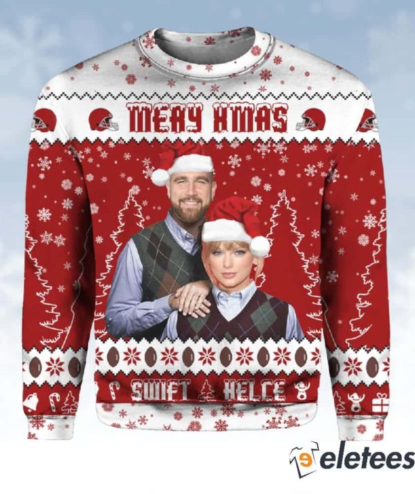 Swift Kelce Step Brothers Ugly Christmas Sweater