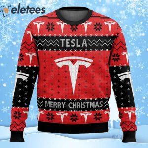Tesla Motors Ugly Christmas Sweater
