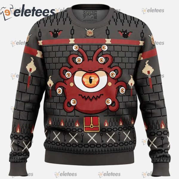 The Beholder Dungeons and Dragons Ugly Christmas Sweater