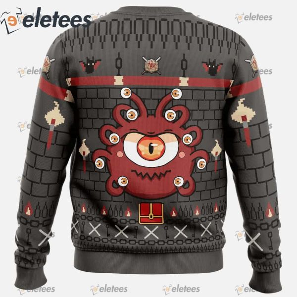 The Beholder Dungeons and Dragons Ugly Christmas Sweater