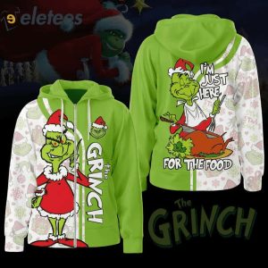 The Grnch I’m Just Here For The Food 3D Hoodie
