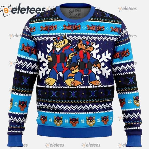 The Radical Squadron Swat Kats Christmas Sweater