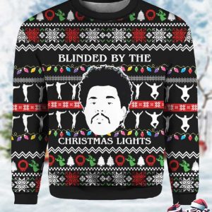 The Weeknd Blinded By The Christmas Lights Ugly Sweater 2