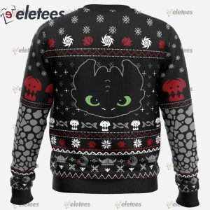 Toothless How To Train Your Dragon Ugly Christmas Sweater1