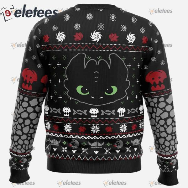 Toothless How To Train Your Dragon Ugly Christmas Sweater