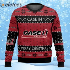 Tractor Case IH Agriculture Ugly Christmas Sweater
