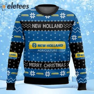Tractor New Holland Agriculture Ugly Christmas Sweater