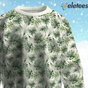 Tropic Leaves Ugly Christmas Sweater 2