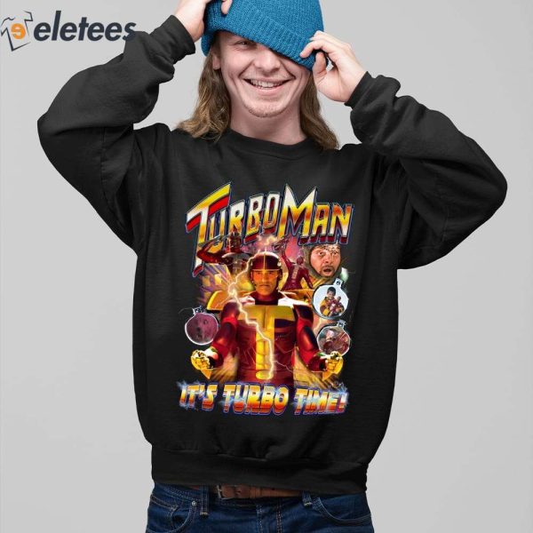 Turbo Man It’s Turbo Time Sweater
