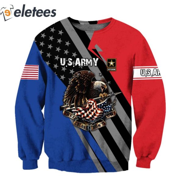 US AMRY Veteran Eagle Ugly Christmas Sweater