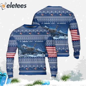 US Air Force Boeing C 17 Globemaster III Ugly Christmas Sweater 2