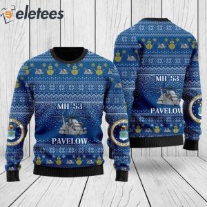 US Air Force MH-53 Pavelow Ugly Christmas Sweater