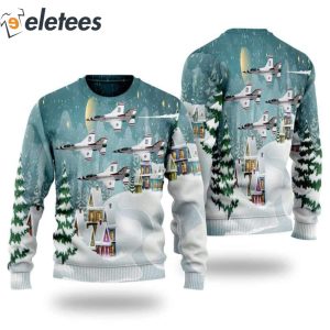 US Air Force Thunderbirds Ugly Christmas Sweater
