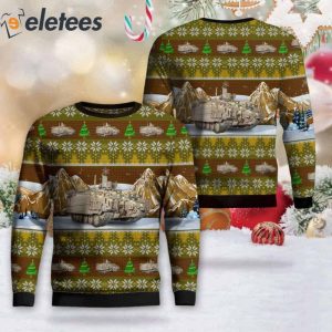 US Army M113 Armored Personnel Carrier Ugly Christmas Sweater
