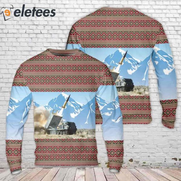 US Army M270 MLRS Ugly Christmas Sweater