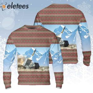 US Army M270 MLRS Ugly Christmas Sweater 2