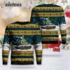 US Army M60A3 Patton Tank Ugly Christmas Sweater