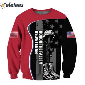 US Veteran Honor The Fallen Ugly Christmas Sweater 2