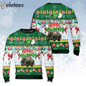 USMC HIMARS Merry Whatever Ugly Christmas Sweater 2