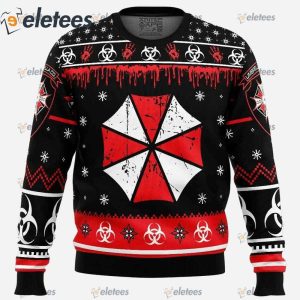 Umbrella Co Resident Evil Ugly Christmas Sweater