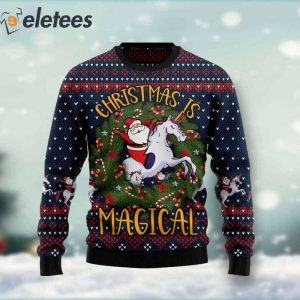 Santa unicorn clearance sweater