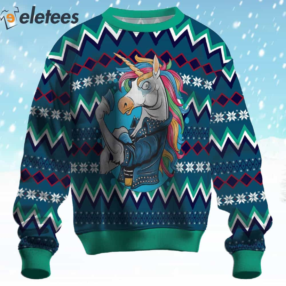 Men's unicorn sale christmas sweater