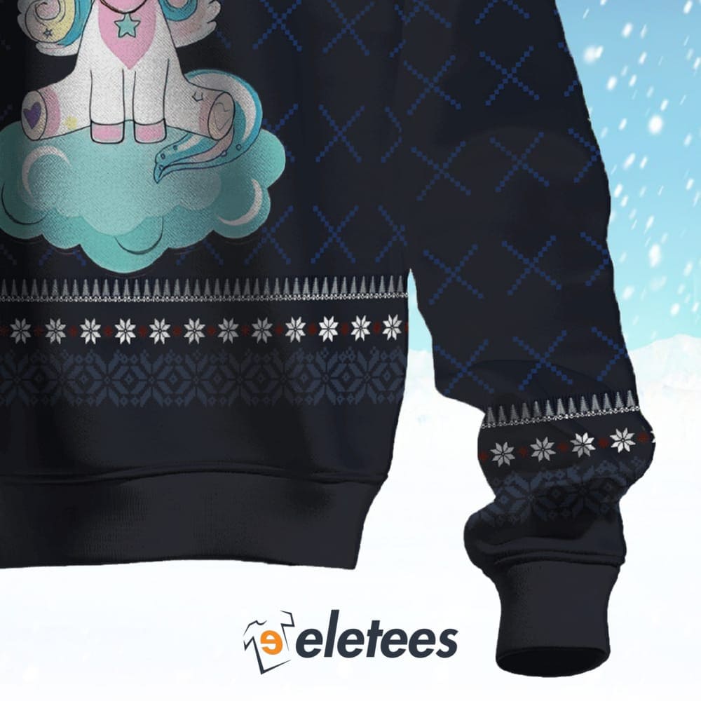 Unicorns Smile Ugly Christmas Sweater