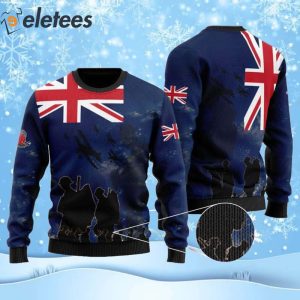 United Kingdom Veterans 3D Ugly Christmas Sweater
