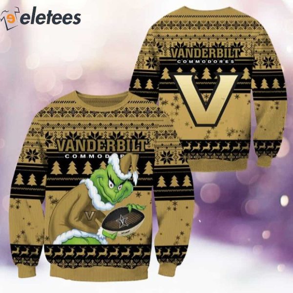 Vanderbilt Grnch Christmas Ugly Sweater
