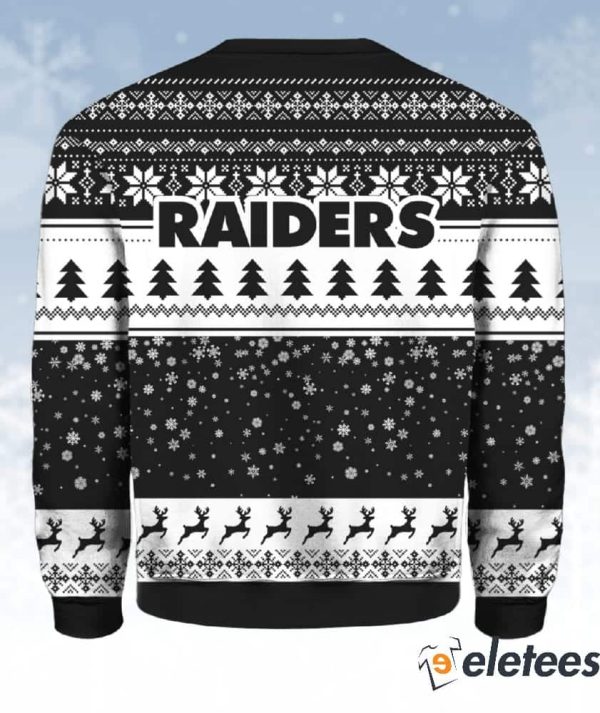 Vegas Raiders Grnch Christmas Ugly Sweater