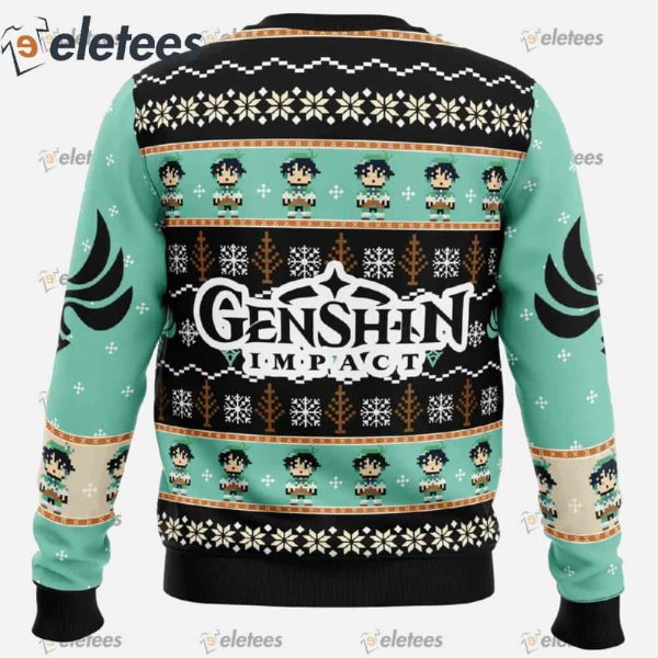 Venti Genshin Impact Ugly Christmas Sweater