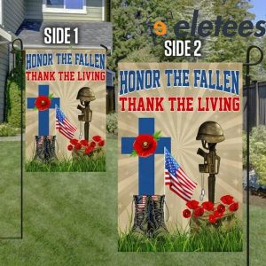 Veteran Day Honor The Fallen Thank The Living Flag 3