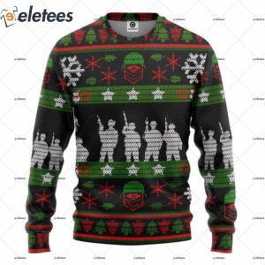 Veteran Soldier Ugly Christmas Sweater 2