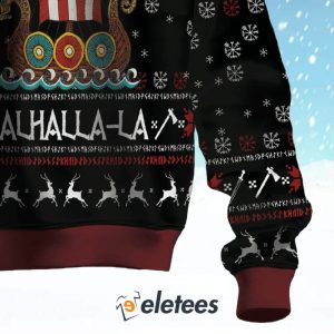 Vikings Fa la la la Ugly Christmas Sweater 3