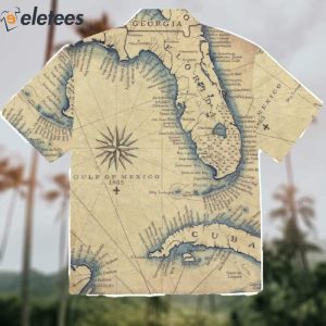 Vintage Florida Map Hawaiian Shirt 3