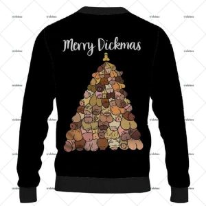 Vintage Merry Dickmas Ugly Christmas Sweater 2