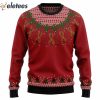 Violin Lover Red Ugly Christmas Sweater